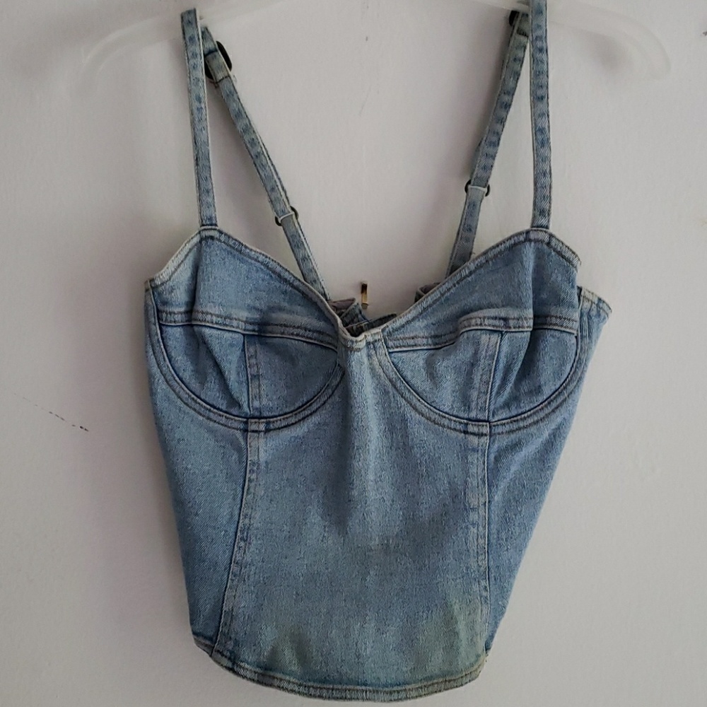 Vintage 90s Denim Bustier